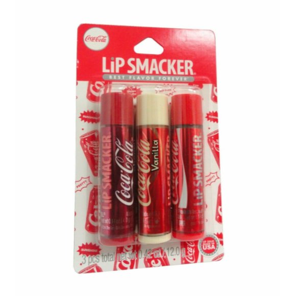 Lip Smacker Coca-Cola Chapstick classic cherry vanilla Set of 2 packs - Picture 2 of 4
